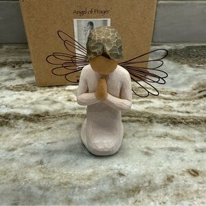 Willow Tree Angel of Prayer Figurine with Wire Wings